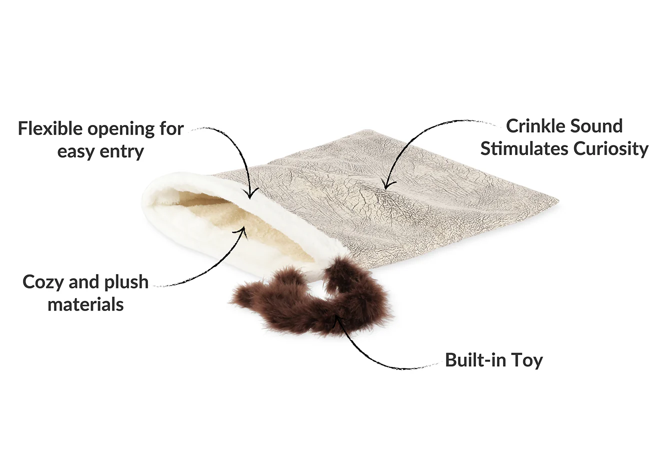 Feline Frenzy Cat Crinkle Sack - Image 3