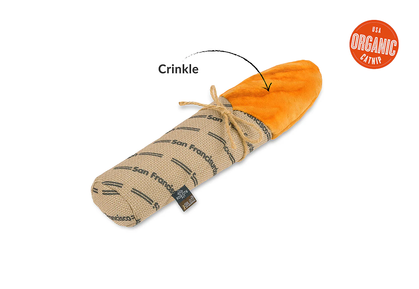 Fog City Pet x Feline Frenzy Fur-mented Loaf Kicker Toy - Image 3